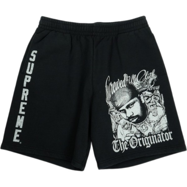 SUPREME シュプリーム ×DJ Screw 26SS Sweatshort Black ショーツ 黒 Size 【L】 【新古品・未使用品】 20840484|ブランド古着の買取販売STAY246