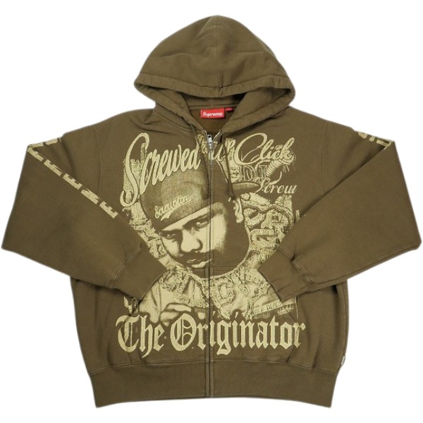 SUPREME シュプリーム ×DJ Screw 26SS Zip Up Hooded Sweatshirt Dusty Brown ジップパーカー 茶 Size 【S】 【新古品・未使用品】 20840598