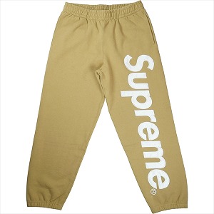 Sロゴ supreme ベージュ スウェットパンツ supreme】スウェット パンツ バイカラー セットアップあり - メルカリ