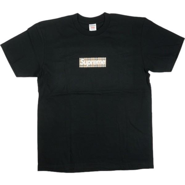 SUPREME シュプリーム ×Burberry 22SS Box Logo Tee Black ボックス席ロゴタイププルオーバー 黒 Size 【L】 【新古品・未当てはめる品】 30007299