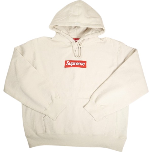 SUPREME シュプリーム 24AW Box Logo Hooded Sweatshirt Stone ボックスロゴパーカー クリーム Size 【M】 【新古品・未使用品】 30006085