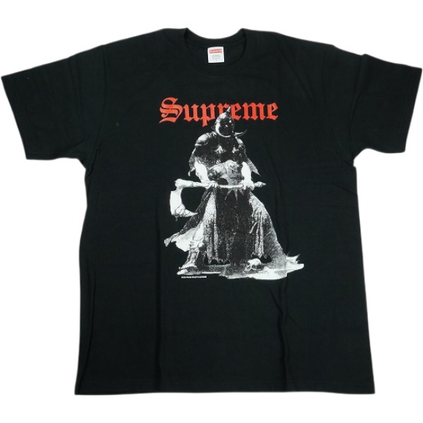 SUPREME シュプリーム ×Frank Frazetta Destruction Tee Black Tシャツ 黒 Size 【L】 【中古品-良い】 30006123
