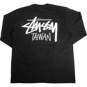STUSSY ステューシー 24AW STOCK TAIWAN LS TEE BLACK 台湾限定ロンT 黒 Size 【XL】 【新古品・未使用品】 20807644|ブランド古着の買取販売STAY246