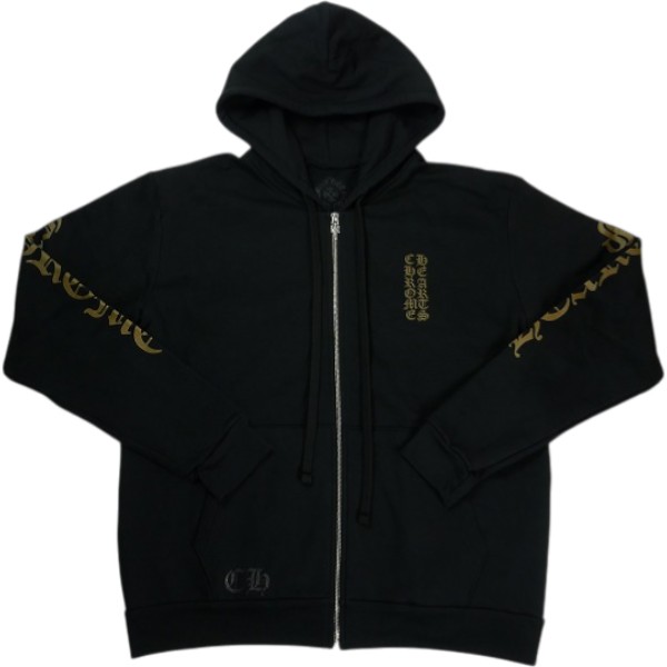 CHROME HEARTS クロム・ハーツ VRCT FULL ZIP HOODIE BLACK/OLIVE ジップパーカー 黒 Size 【XL】 【新古品・未当て嵌める品】 20839512