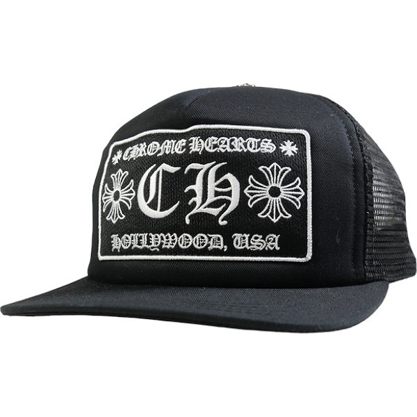 CHROME HEARTS クロム・ハーツ TRUCKER CAP Black/Black CHロゴメッシュキャップ 黒黒 Size 【無償性】 【新古品・未当て嵌める品】 30005542