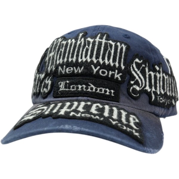 SUPREME シュプリーム 26SS City Patches 6-Panel Navy 旗がしら 紺 Size 【無償性】 【新古品・未当て嵌める品】 30006425