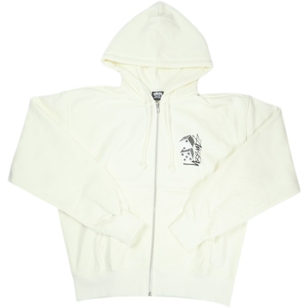 STUSSY ステューシー 26SS TALL DICE ZIP HOODIE OFF WHITE ジップパーカー 白 Size 【M】 【新古品・未使用品】 30006437|ブランド古着の買取販売STAY246