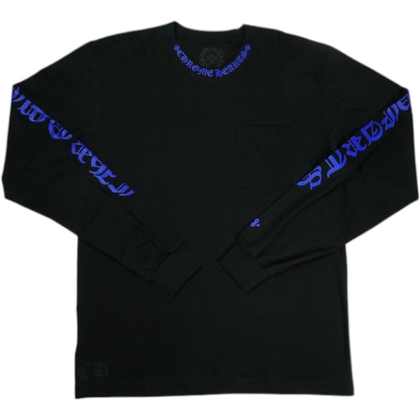 CHROME HEARTS クロム・ハーツ NECK LOGO LS T-SHIRT BLACK/PHYS PURPLE ロンT 黒紫 Size 【L】 【新古品・未使用品】 30006865|ブランド古着の買取販売STAY246