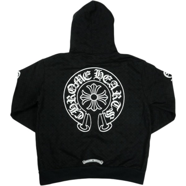 CHROME HEARTS クロム・ハーツ HORSESHOE HOODIE BLACK パーカー 黒 Size 【L】 【中古品-ほぼ新品】 30006875