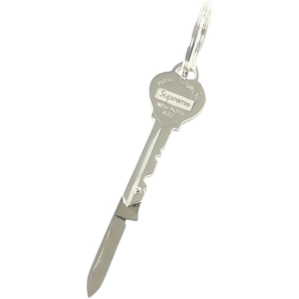 SUPREME シュプリーム ×Tiffany \u0026 Co ティファニー 21AW Return To Tiffany Heart Knife Key ring キーホルダー 銀 Size 【無償性】 【新古品・未当て嵌める品】 30007090
