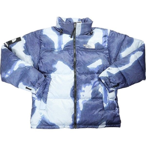 SUPREME シュプリーム ×THE NORTH FACE 21AW Bleached Denim Print Nuptse Jacket Indigo ジャケット インディゴ Size 【S】 【新古品・未使用品】 20812246|ブランド古着の買取販売STAY246