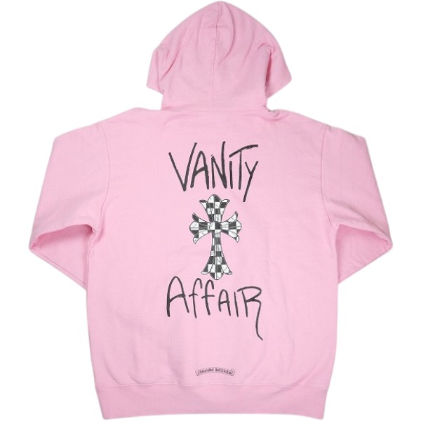 CHROME HEARTS クロム・ハーツ MATTY BOY PPO VANITY AFFAIR PULLOVER HOODIE PINK パーカー さくら色 Size 【XL】 【中古品-人並み外れたに好いたらしい】 30007287