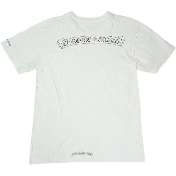 CHROME HEARTS クロム・ハーツ SCROLL SS T-SHIRT WHITE プルオーバー 白 Size 【M】 【中古品-似つかわしい】 30007295