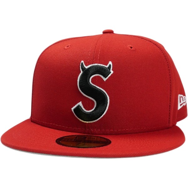 SUPREME シュプリーム 26SS Devil S Logo New Era Red ニューエラキャップ 赤 Size 【7 1/2(L)】 【新古品・未当て嵌める品】 30007452