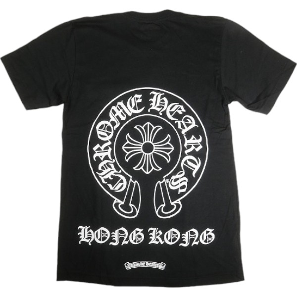 CHROME HEARTS クロム・ハーツ HONG KONG HORSESHOE SS T-SHIRT BLACK 香港制限事項ティーシャツ 黒 Size 【L】 【新古品・未当てはめる品】 30007138