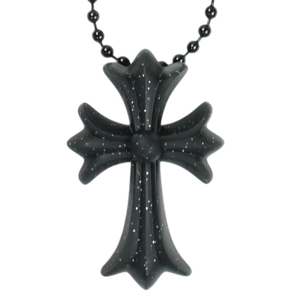 CHROME HEARTS クロム・ハーツ PLSTC CH CRS SML BALL CHAIN MATTE BLK GLR 首飾り 黒 Size 【無償性】 【新古品・未当て嵌める品】 30007538
