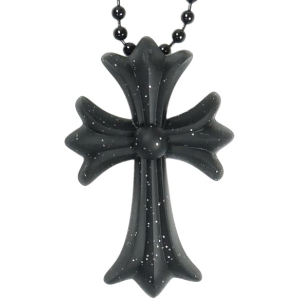 CHROME HEARTS クロム・ハーツ PLSTC CH CRS SML BALL CHAIN MATTE BLK GLR 首飾り 黒 Size 【無償性】 【新古品・未当て嵌める品】 30007539