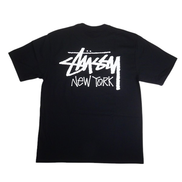 STUSSY ステューシー STOCK NEW YORK TEE BLACK ニューヨーク限定Tシャツ 黒 Size 【S】 【新古品・未使用品】 30007544|ブランド古着の買取販売STAY246