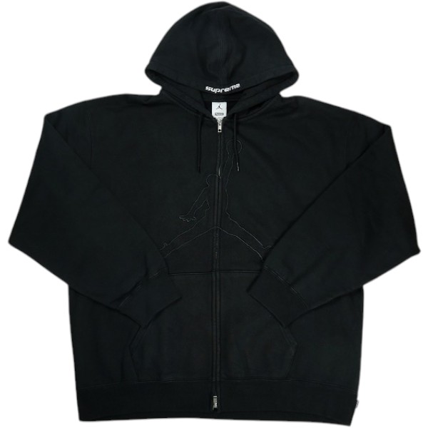 SUPREME シュプリーム &times;Jordan 26SS Zip Up Hooded Sweatshirt Black ジップパーカー 黒 Size 【XL】 【新古品・未使用品】 30011171｜ブランド古着の買取販売STAY246