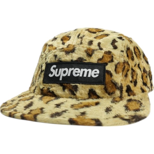 SUPREME シュプリーム ×GOODENOUGH 25SS Crushed Rayon Pile Camp Cap Leopard キャンプキャップ 黄 Size 【無償性】 【新古品・未当てはめる品】 20840273