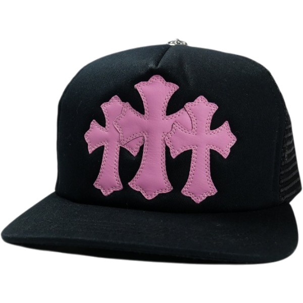CHROME HEARTS クロム・ハーツ TRUCKER CAP NEW 3 CEM CRS BLACK/PINK メッシュキャップ 黒 Size 【フリー】 【新古品・未使用品】 30011104｜ブランド古着の買取販売STAY246