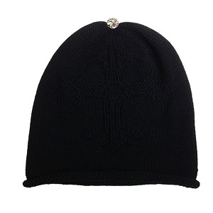 楽天市場】CHROME HEARTSクロムハーツビーニーblack/black wool