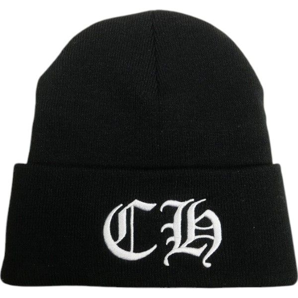 CHROME HEARTS クロム・ハーツ CH WATCH CAP BLACK/WHITE ビーニー 黒白 Size 【無償性】 【新古品・未当て嵌める品】 20835970