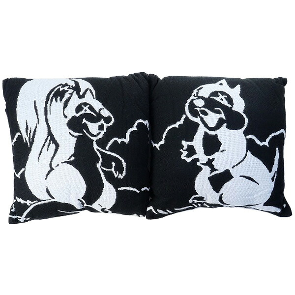 KAWS カウズ ×Disney 2002 Chip and Dale Pillows Set 座布団 黒 Size【無償性】 【新古品・未当て嵌める品】