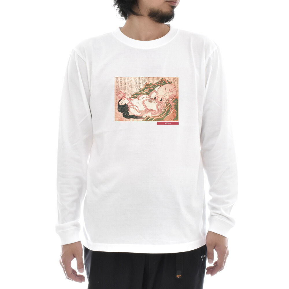 楽天市場】【半袖 アートTシャツ】葛飾北斎 Tシャツ 蛸と海女