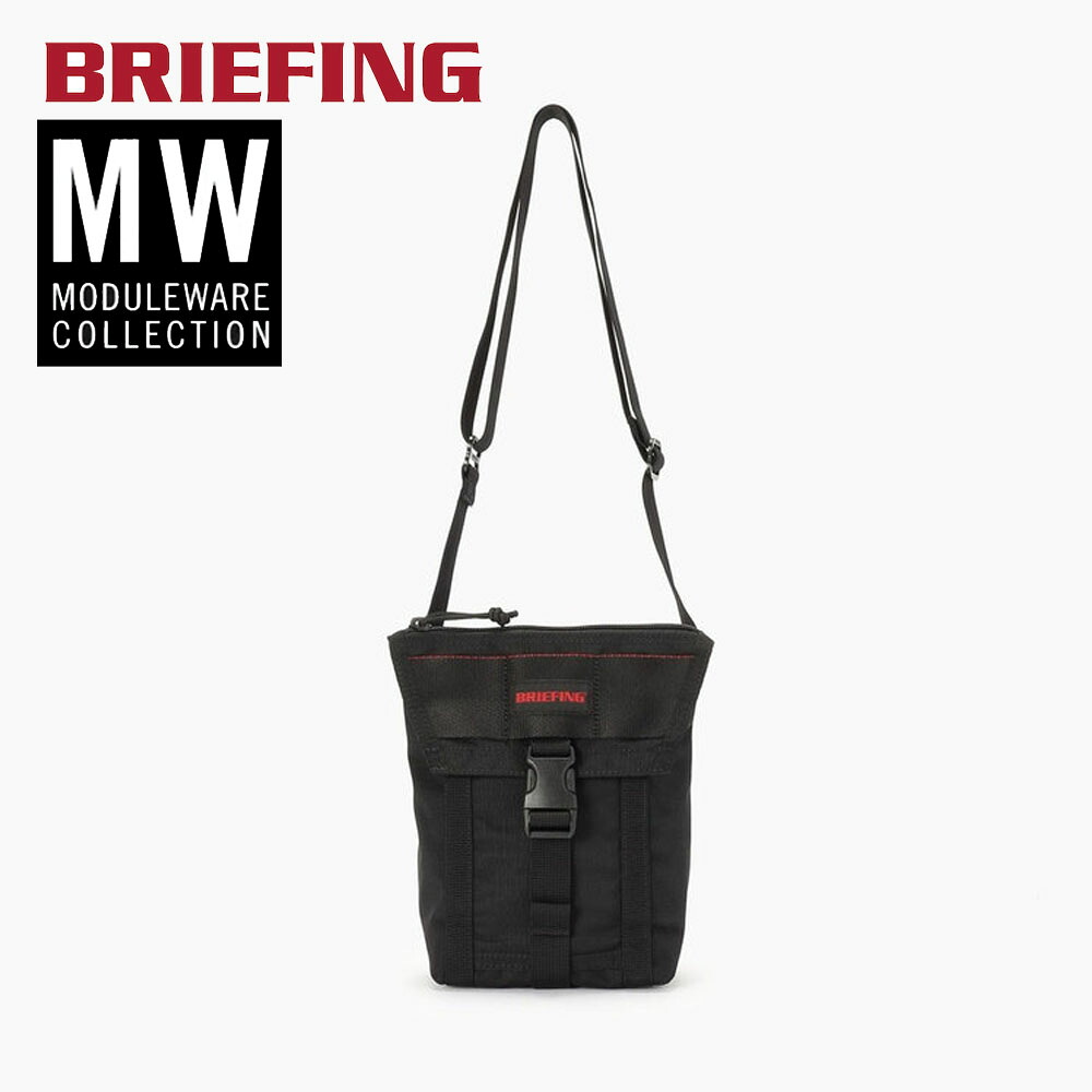 ブリーフィング BRIEFING ショルダーバッグ ジェットトールモジュールウエア ジェネレーション2 JET TALL MW GEN2 BRA233L31【メンズ レディース 男女兼用 小型 コンパクト ショルダーポーチ ロゴ入りリップストップ ナイロン 丈夫 斜め掛け 肩掛け ブラック 黒】|ステイブルー【セレクトショップ】