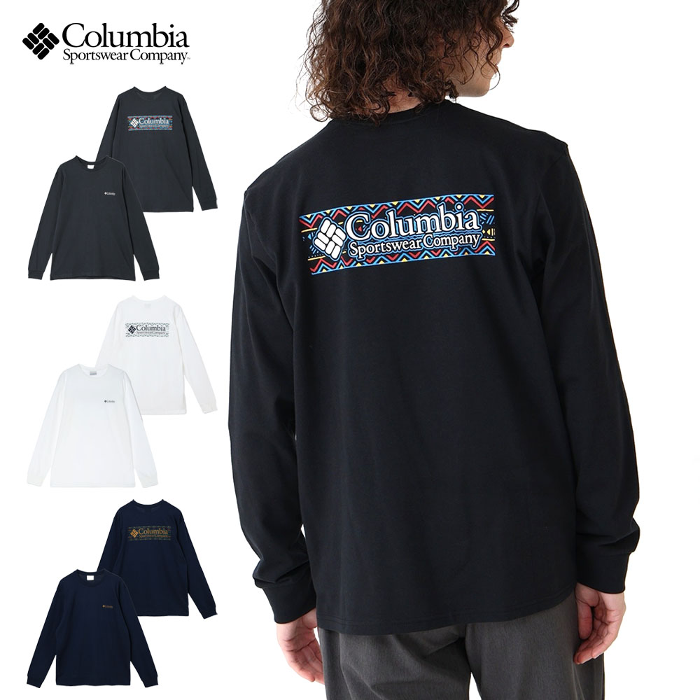【今だけ5%OFFセール】コロンビア Columbia 長袖Tシャツ エクスプローラーズキャニオンロングスリーブTシャツ Explorers Canyon Long Sleeve T-Shirt AJ5272【メンズ 長袖Tシャツ 長袖Tシャツ ロンT グラフィックTシャツ バックプリント アウトドア キャンプ カジュアル】