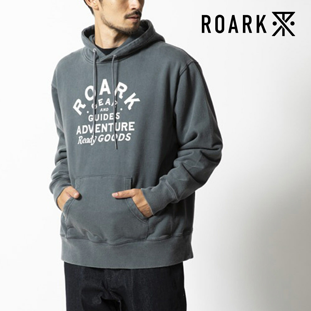【今だけ5%OFFセール】ロアークリバイバル ROARK REVIVAL パーカー ギア アンド ガイズ プルオーバー フーデッド スウェット GEAR & GUIDES P/O HOODED SWEAT RSWJ1100-DGY【デザートグレー Lサイズ メンズ フーディ&mdash; フーディ ロゴパーカー 裏起毛 スエット トップス】｜ステイブルー【セレクトショップ】