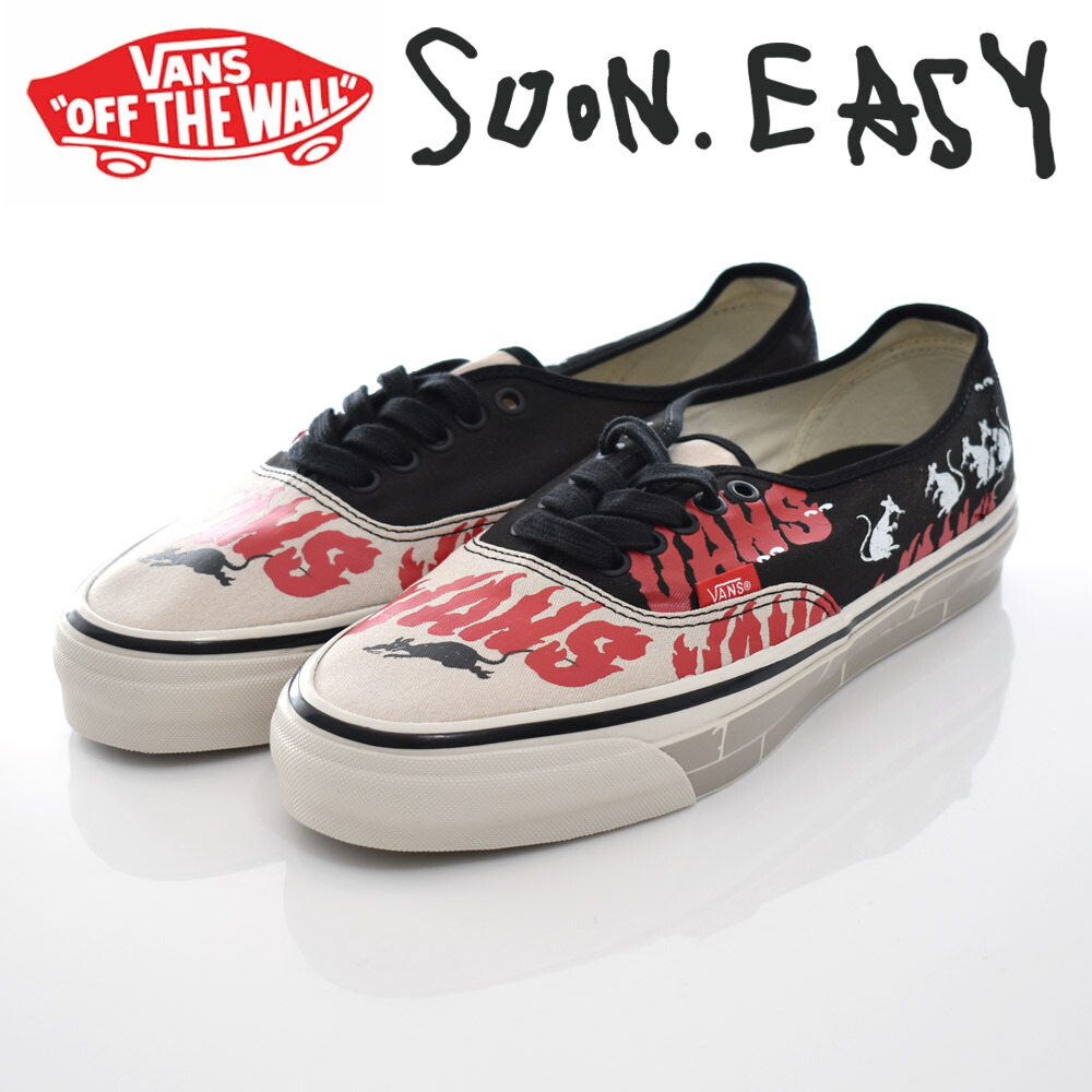 ヴァンズ VANS バンズ &times; Soon Easy コラボ スニーカー LX オーセンティック 44 LX Authentic 44 VN000EAKG2M【メンズ 靴 オーセン オーセンチック キャンバス 韓国アーティスト ARTIST COLLECTION グラフィック 総柄 限定 リミテッド】｜ステイブルー【セレクトショップ】 8,855円