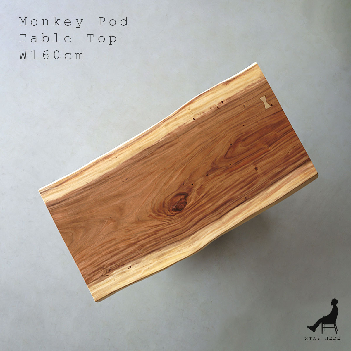 楽天市場】【モンキーポッド 一枚板天板 幅160cm】【現品】|幅 楽天市場】【モンキーポッド 一枚板天板 幅160cm】【現品】|幅