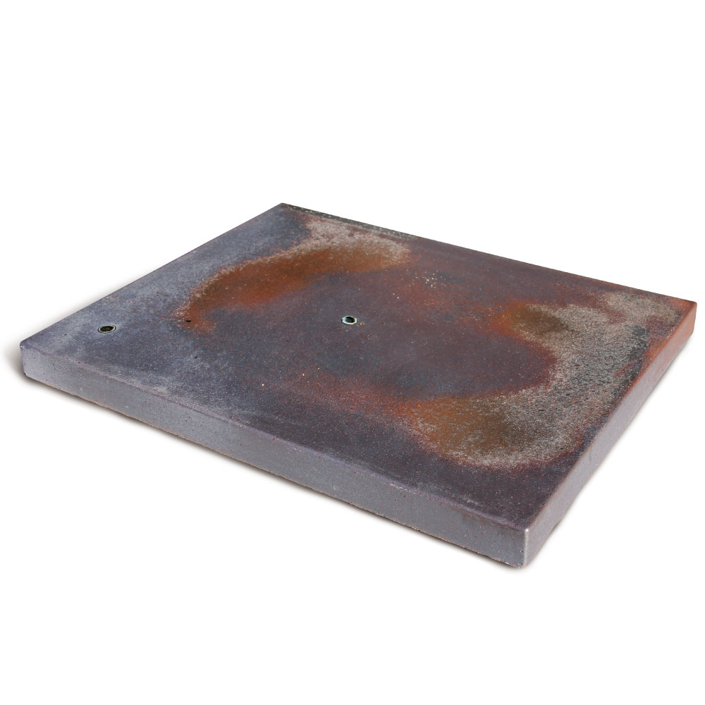 【敷き石】わびさび陶板石 50×40糎 日本製 瀬戸もの 部屋の入り口取りかかるの飛石 敷き石として