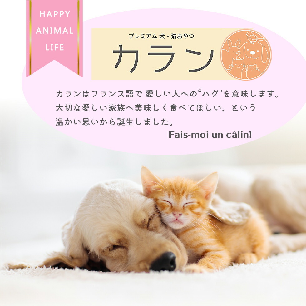 カラン 国産 カルシウム グレインフリー 獣医師監修 無着色 大型犬用 鹿 無添加 骨約100ｇ