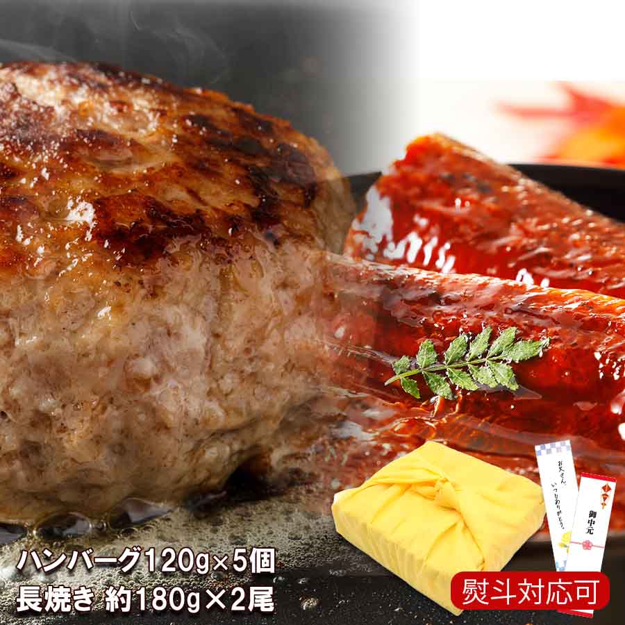 松阪牛ハンバーグ ＆ 国産 うなぎ 160-180g×2尾 誕生日プレゼント【大満足セット】 松坂牛 鰻 セット 贈り物 ギフト 通常購入より お得 2026 母の日 お祝い 贈答品 国産 冷凍
