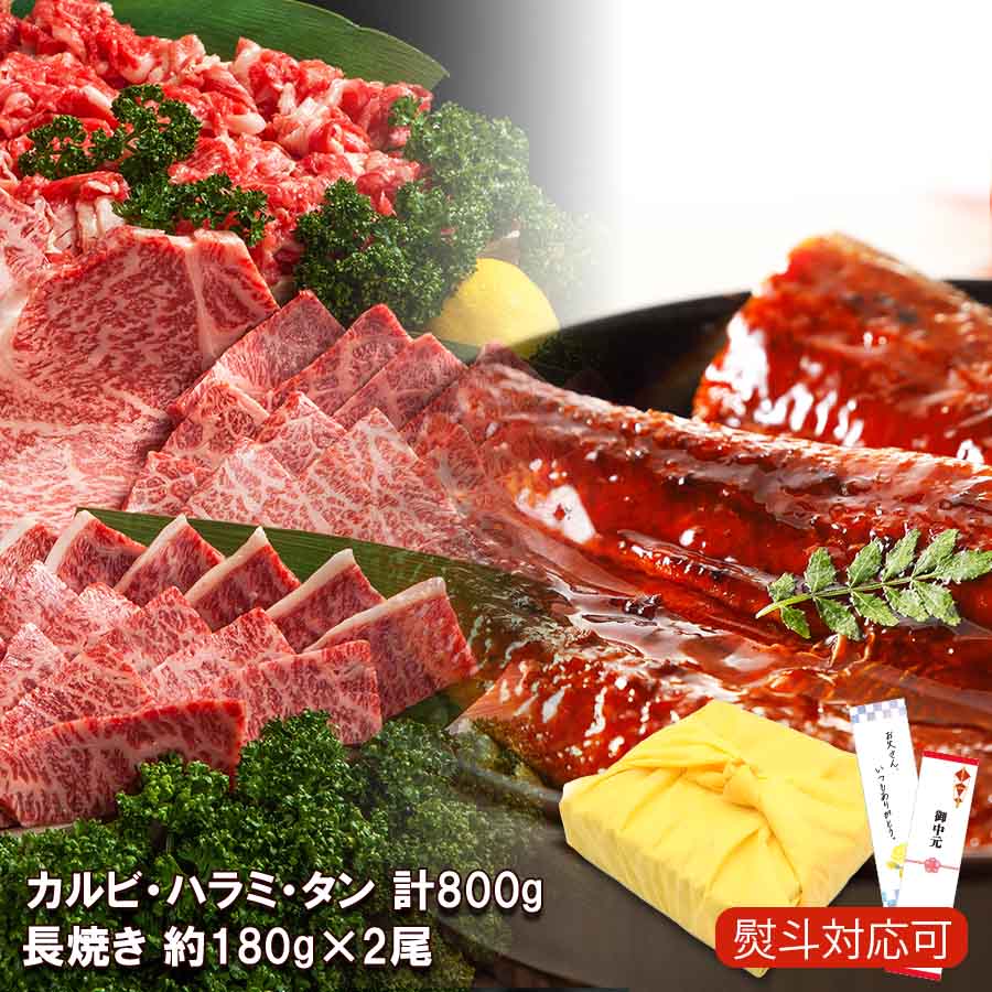 国産 うなぎ 160-180g&times;2尾 ＆ 3種の部位 焼肉セット 【欲張りセット】贈り物 ギフト 通常購入より お得 お中元 2026 ギフト 誕生日 お祝い 贈答品 国産 冷凍｜BAYU STORE