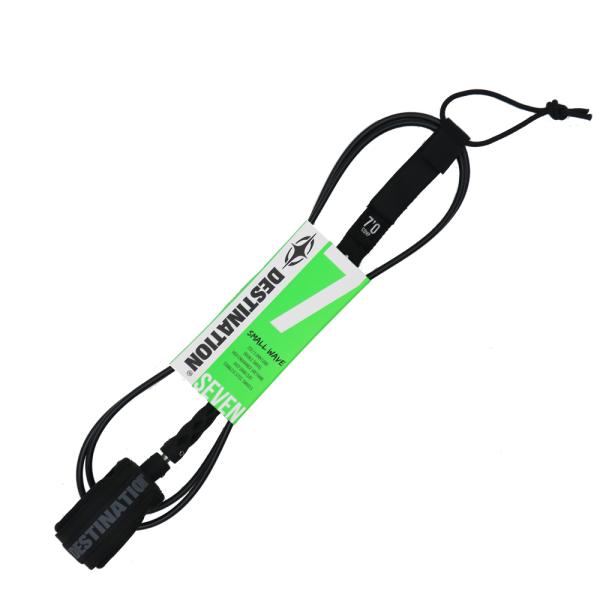 7'0 5.5mm スモール ブラック リーシュ ディスティネーション DOUBLE SWEIVEL LEASH MATT SMALL リーシュコード DESTINATION サーフィン