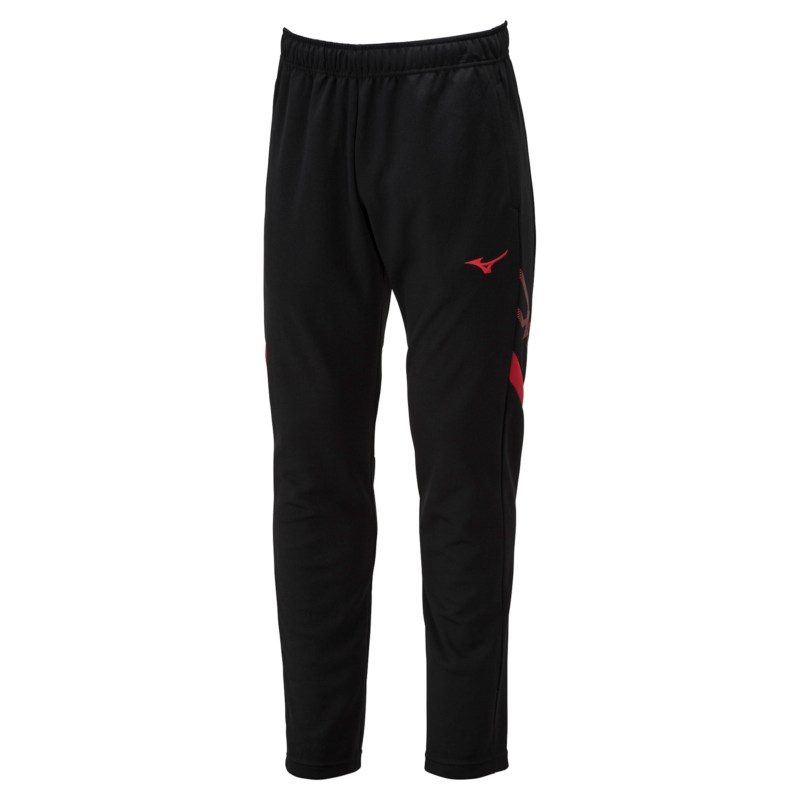 MIZUNO ミズノ MC生産ライン ウォームアップパンツ 黒いこと×チャイニーズ赤いこと 形づくる御召しもの