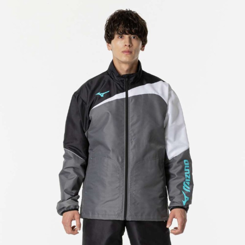 MIZUNO ミズノ アクティブウォーマージャケット エボニー×ブラック テニス ウエア