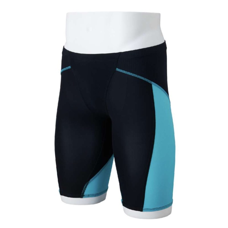 MIZUNO ミズノ 競泳用GX・SONIC LITE ハーフスパッツ ブラック×ターコイズ スイム 水泳 競泳水着