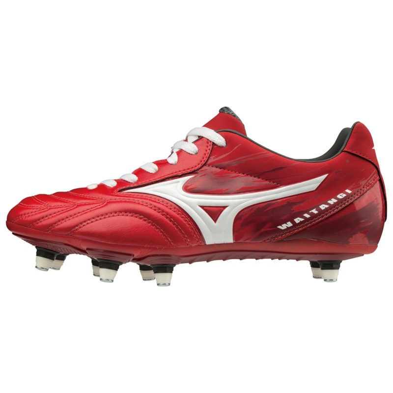 MIZUNO ミズノ ワイタンギPS(ラグビー) レッド×ホワイト ラグビー シューズ|ステディーサーフ店