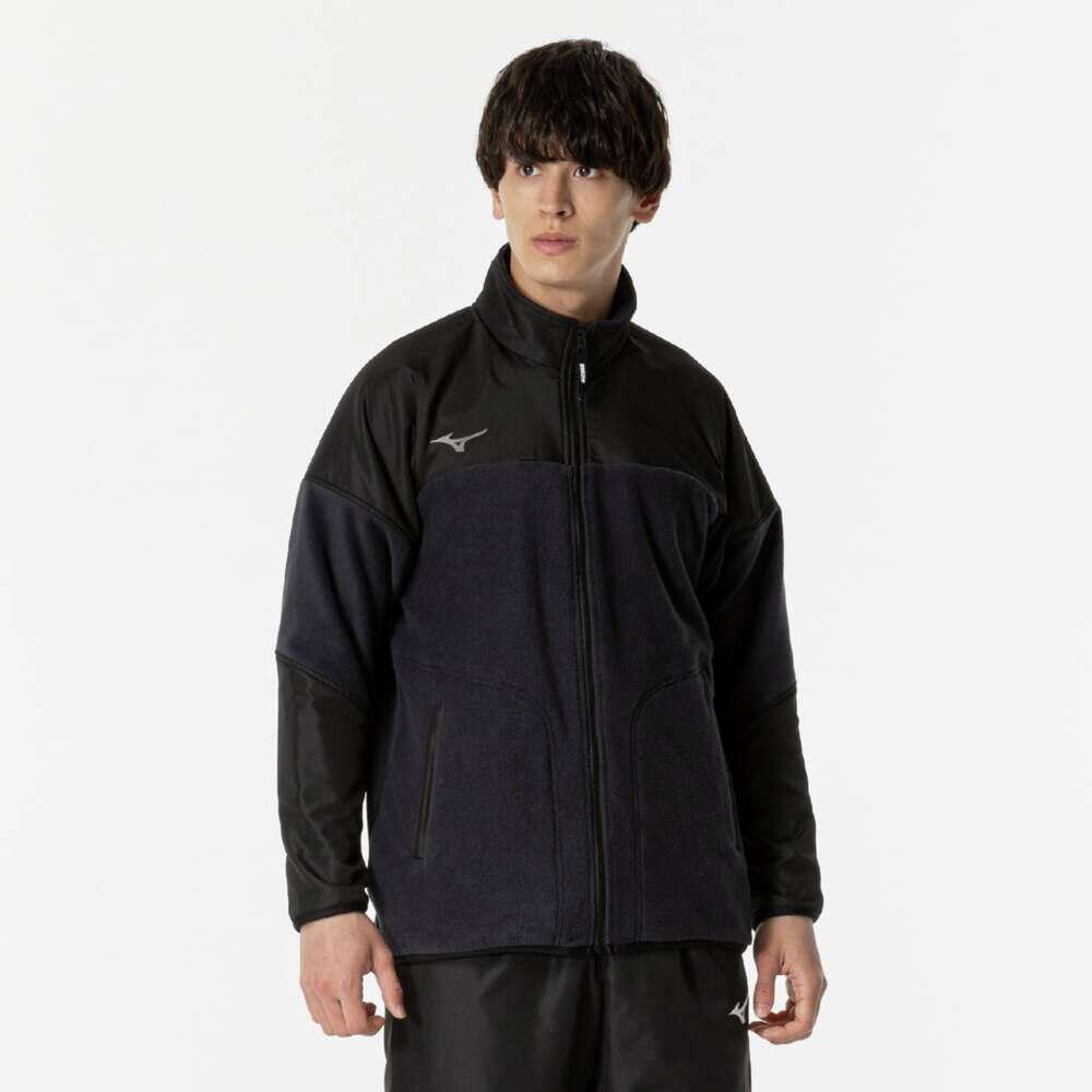 MIZUNO ミズノ 撥水フリースジャケット 黒いこと 庭球御召しもの スエットスーツ 防寒