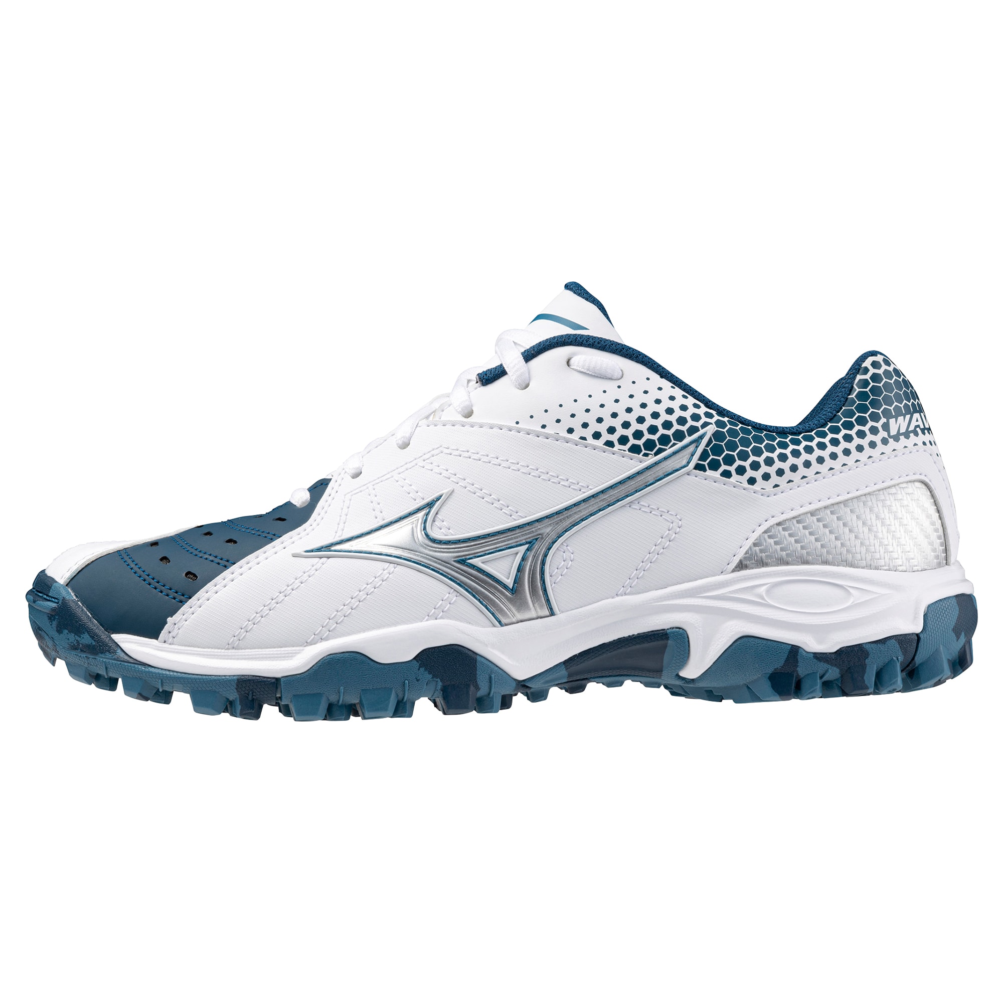 MIZUNO ミズノ ウエーブガイア3 ホワイト×ブルー×シルバー ハンドボール靴 くつ WAVE GAIA3|ステディーサーフ店