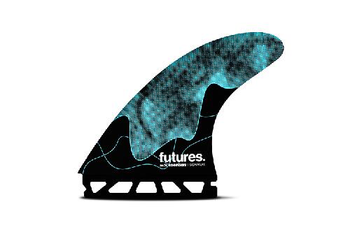 FUTURES フューチャーフィン TRI FIN RTM HEX JACK ROBINSON LARGE AQUA フィン サーフィン|ステディーサーフ店