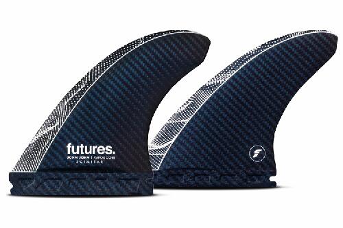 FUTURES フューチャーフィン TRI FIN VAPOR CORE JJF SCIMITAR MEDIUM CARBON/BLU フィン サーフィン｜ステディーサーフ店