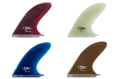 TRUE AMES トゥルーアムス FIN SINGLE FIN GLOSS YATER SPOON 9.75 CLEAR フィン サーフィン|ステディーサーフ店