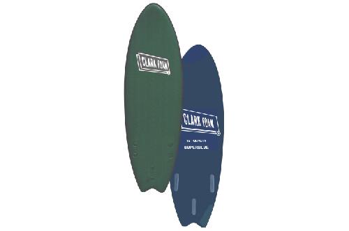 CLARK FOAM 売り子質問用紙 SOFT BOARD SOFT BOARD 5 6 DARK GREEN ゲーム盤入れもの 波乗り