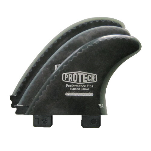 PROTECK  4.25 X-FOIL REGULAR FCS BLACK/SMOKE トライフィンセット PROTECK FINS フィン/関連アイテム サーフィン